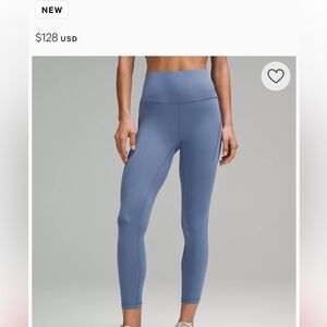 Lululemon Wunder Train High-Rise Tight with Pockets 25" New